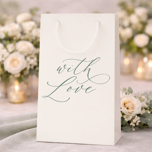 Petit Sac Cadeau With Love Wedding Favor Bag