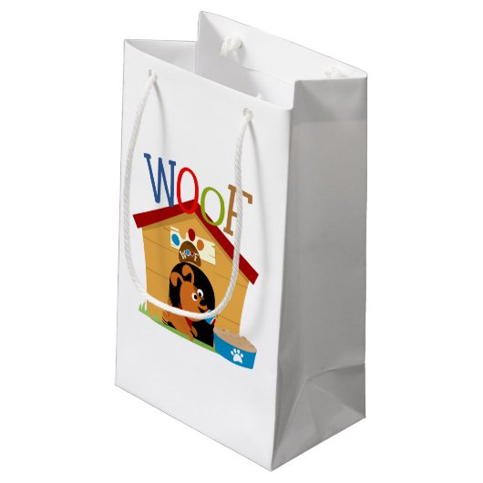 Petit Sac Cadeau Woof Dog (Dos Angle)