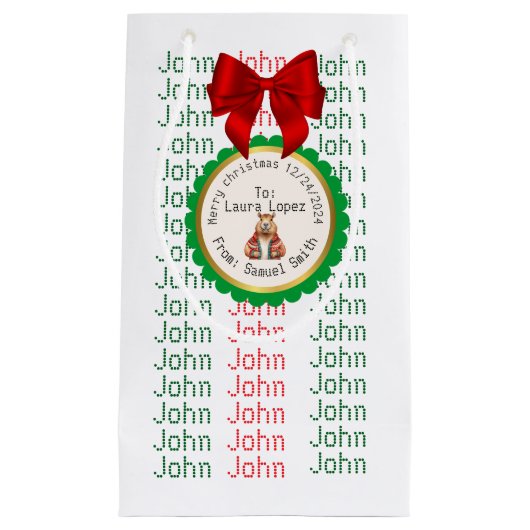 PETIT SAC CADEAU XMAS GIFT BAG (Devant)