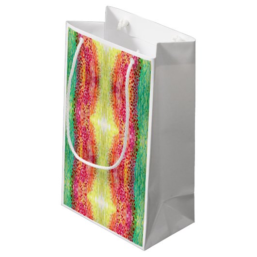 Petit Sac Cadeau Yellow, Pink, Green Bright Magic Gift Bag (Dos Angle)