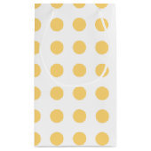 Petit Sac Cadeau Yellow polkadots (Dos)