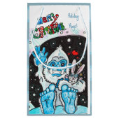 Petit Sac Cadeau Yeti Holiday Hugs (Dos)