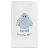 Petit Sac Cadeau Yeti pour l'amour (Devant)