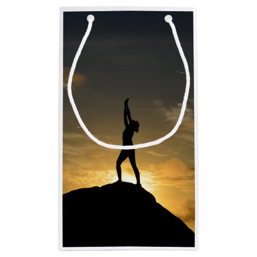 Petit Sac Cadeau Yoga de lever de soleil (Dos)