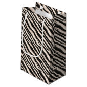 Petit Sac Cadeau Zebra raye une texture transparente + vos idées (Dos Angle)