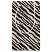 Petit Sac Cadeau Zebra raye une texture transparente + vos idées (Devant)