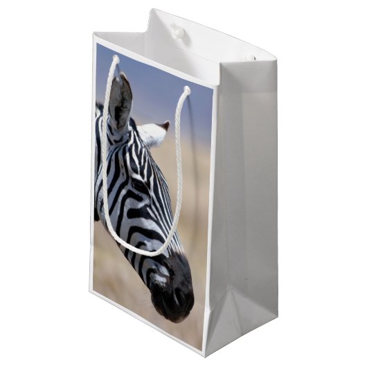 Petit Sac Cadeau Zèbre (Devant Angle)