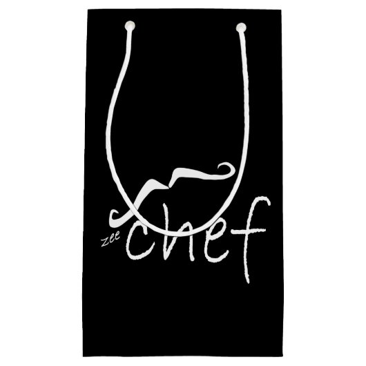 Petit Sac Cadeau Zee Chef Français Black SGB (Devant)