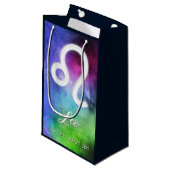 Petit Sac Cadeau Zodiac : Dates de Leo (Devant Angle)