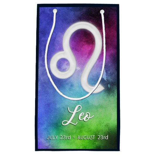Petit Sac Cadeau Zodiac : Dates de Leo (Devant)