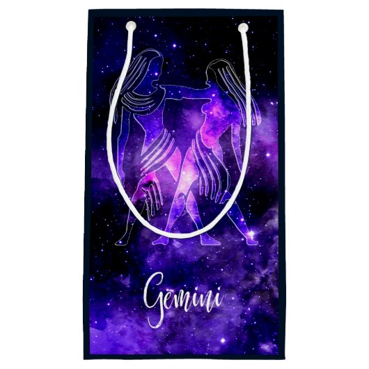 Petit Sac Cadeau Zodiac : Gemini (Devant)