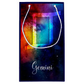 Petit Sac Cadeau Zodiac : Gemini Rainbow Space (Dos)