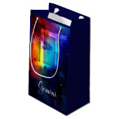 Petit Sac Cadeau Zodiac : Gemini Rainbow Space (Dos Angle)