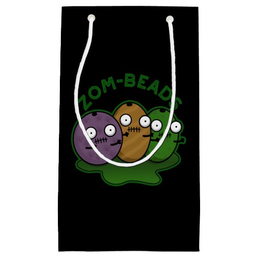 Petit Sac Cadeau Zom-perles drôle Halloween Zombie perles jeu de mo (Devant)