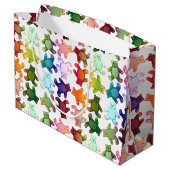 Petit sac coloré de cadeau de nounours (Dos Angle)