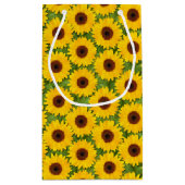 Petit sac de cadeau de tournesols (Dos)