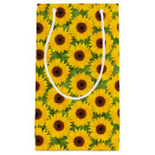Petit sac de cadeau de tournesols (Devant)