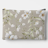 Petit sac de cosmétiques à impression de magnolia (Recto)