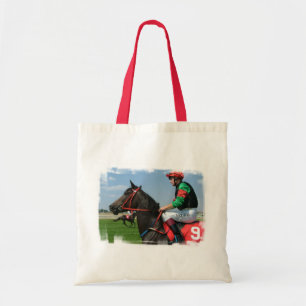 Petit sac de toile de jockey et de cheval