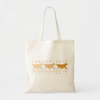 Petit sac fourre-tout à golden retriever