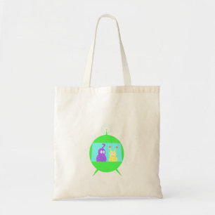 Petit sac fourre-tout heureux à aliens
