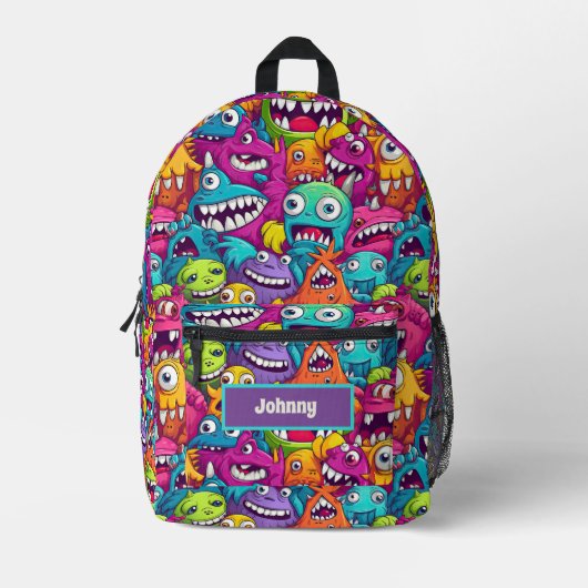 Petit sac monstre cool ajouter nom (Recto)