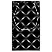 Petit sac noir brillant de cadeau (Dos)