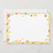Petit soleil Invitation Anniversaire Pink Floral (Dos)
