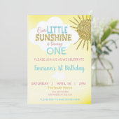 Petit soleil Invitation Anniversaire vous êtes mon (Debout devant)