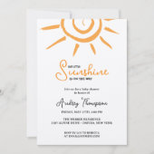 PETIT SOLEIL SUR LE CHEMIN BABY SHOWER INVITATION (Devant)