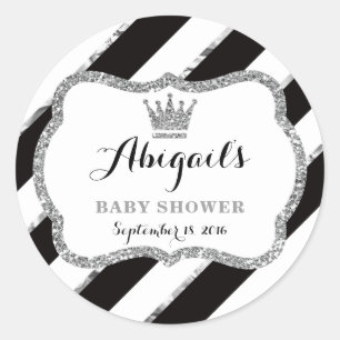 Petit Sticker Princesse, Noir, Parties scintillant