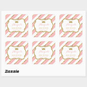 Petit Sticker Princesse, Rose, Parties scintillant (Feuille)