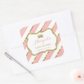 Petit Sticker Princesse, Rose, Parties scintillant (Enveloppe)