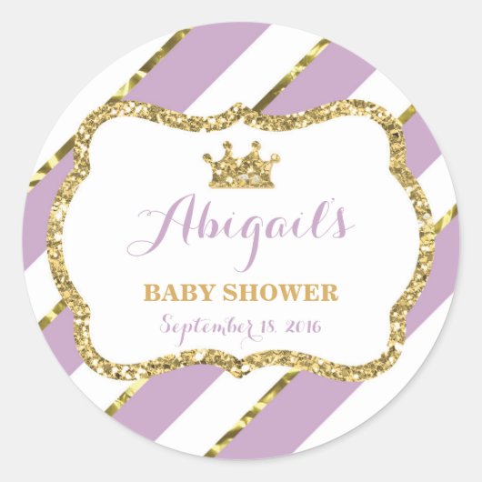 Petit Sticker Princesse, Violet, Parties scintilla (Devant)