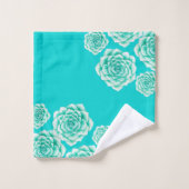 Petit Succulent Lumière Art Turquoise (Gant de toilette)