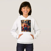 Petit Superhero Boy 3D Cartoon - Fort et souriant (Devant entier)