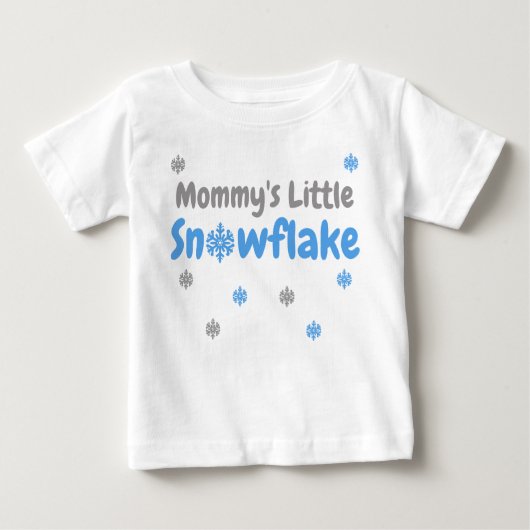 Petit T-shirt bébé Flocon de neige (Devant)