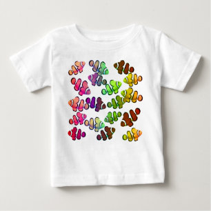 Petit T-shirt coloré de nourrisson de Clownfish