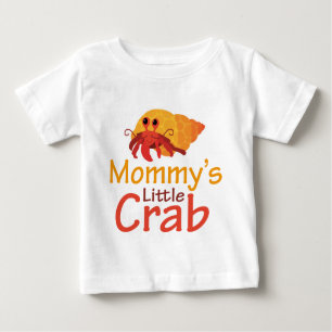 Petit T-shirt de bébé du crabe de la maman drôle