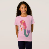 Petit T-shirt de fille de sirène (Devant entier)