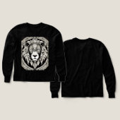 Petit T-shirt King Lion - Style amusant pour les e (Motif recto et verso)