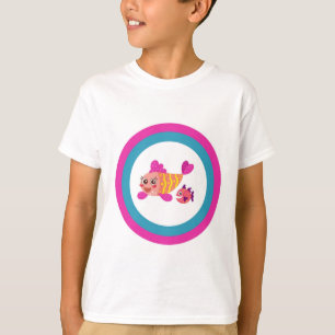Petit T-shirt pour enfants Deux poissons caricatur