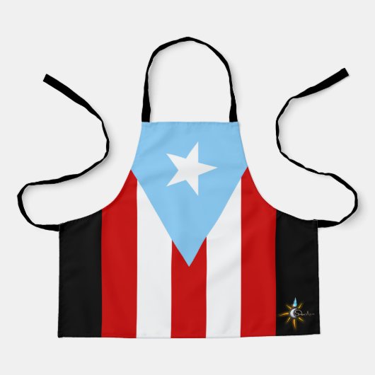 Petit tablier avec impression du drapeau de Porto (Recto)
