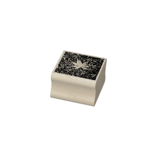 Petit tampon en caoutchouc feuille d'érable (Tampon)
