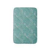 Petit tapis de bain avec bulles turquoise (Devant (Vertical))