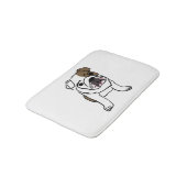 Petit tapis de bain de bouledogue anglais (Angle)