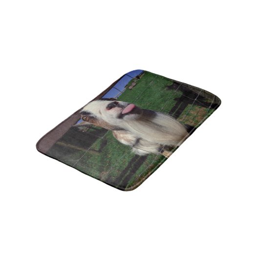Petit tapis de bain de chèvre effrontée (Angle)