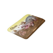 Petit tapis de bain Les hippopotames boueux (Angle)