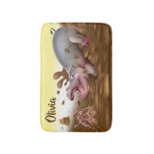 Petit tapis de bain Les hippopotames boueux (Devant (Vertical))