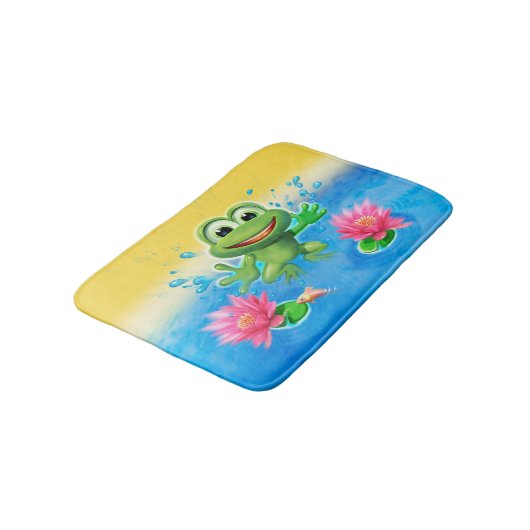 Petit tapis de bain Modèle Leap Frog. (Angle)